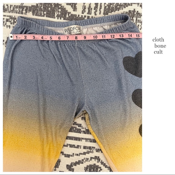 ❌SOLD❌ Rare WILDFOX 💋🦊 Rainbow Ombré 3 Heart SWEATS - Picture 4 of 6